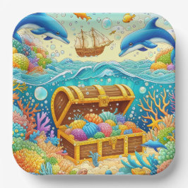 Meeresleben Pappteller