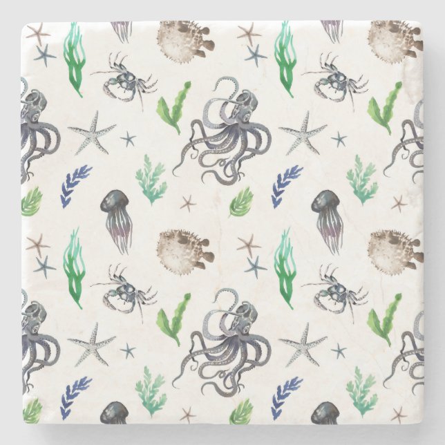 MEERESLEBEN STEINUNTERSETZER (Vorderseite)