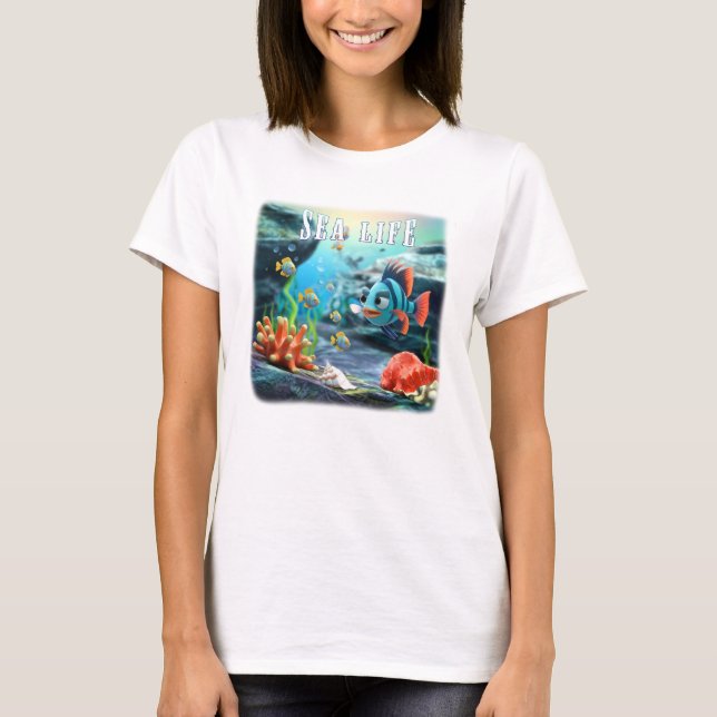 Meeresleben T-Shirt (Vorderseite)