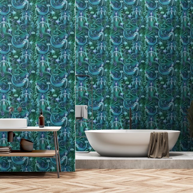 Meeresleben Tapete (Badezimmer)