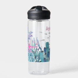 Meeresleben unter dem Individuelle Name Trinkflasche