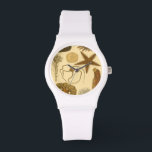 Meereslebewesen Armbanduhr<br><div class="desc">Gehen Sie unter Wasser,  um das Meer mit all diesen verschiedenen Meereslebewesen zu erkunden. Dieses Vintage Kunstwerk ist eine perfekte Ergänzung für alle Seemannliebhaber. Holen Sie sich noch heute Ihren Kunstdruck auf Ihr Produkt.</div>