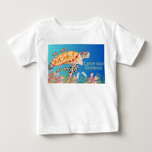 Meereslebewesen Baby T-shirt (Vorderseite)