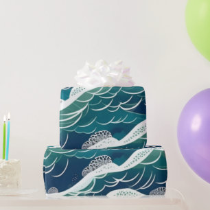 Meereslebewesen Fischkorallen Sommervibes Packpapi Geschenkpapier