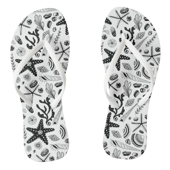 Meereslebewesen Flip Flops (Fußbett)