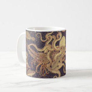 Meereslebewesen, Pompeji-Mosaik Kaffeetasse