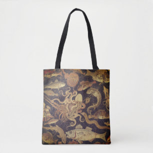 Meereslebewesen, Pompeji-Mosaik Tasche