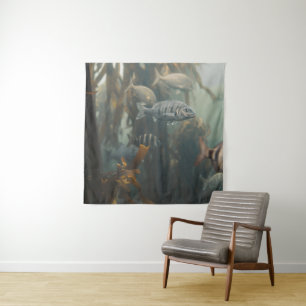 Meereslebewesen Wandteppich