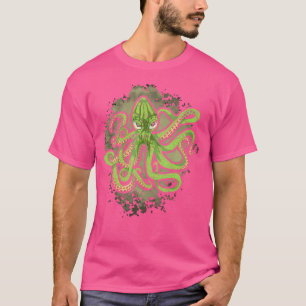 Meeresmonster Ozean Tier Kraken Tauchen Oktopus T-Shirt
