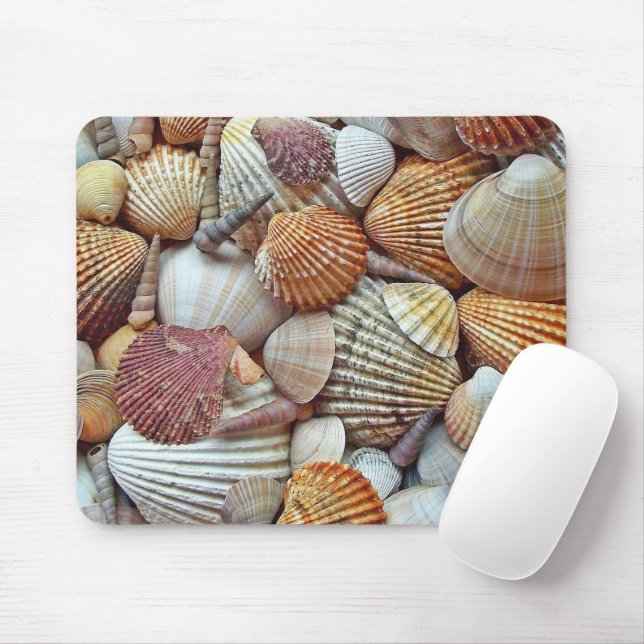 Meeresmuscheln Mousepad (Mit Mouse)