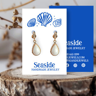 MEERESMUSCHELN Ohrring-Halsketten-Schmuck-Displayk