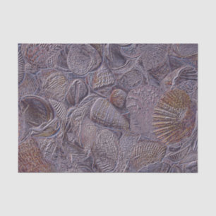 Meeresmuscheln Ozean Strand Violett Metallisch Dec Seidenpapier