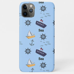 Meeresmuster auf blau Case-Mate iPhone hülle