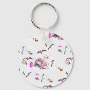 Meeresmuster Schlüsselanhänger