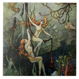 „Meeresnymphen“ von Warwick Goble Fliese