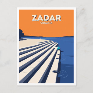 Meeresorgel, Zadar, Kroatien Souvenir Postkarte
