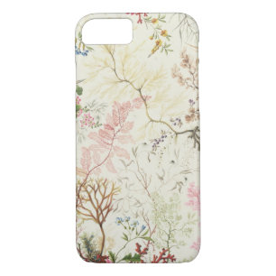 Meerespflanzeentwurf für silk Material (w/c auf iPhone 8/7 Hülle