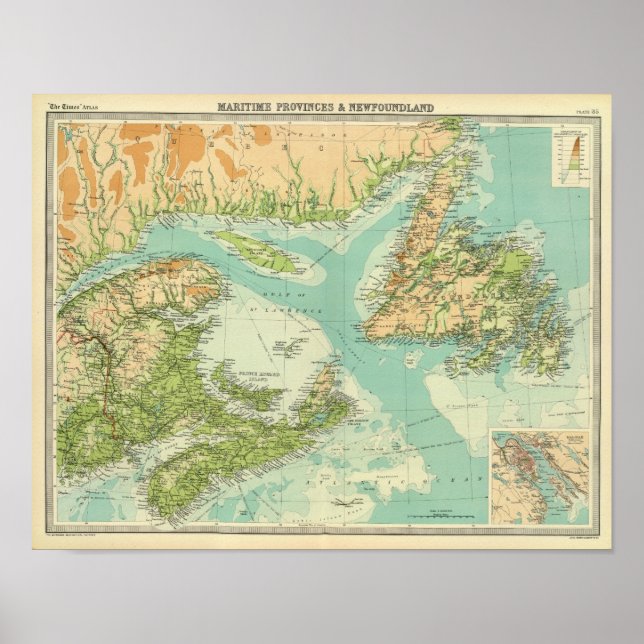Meeresprovinzen und Neufundland Poster (Vorne)