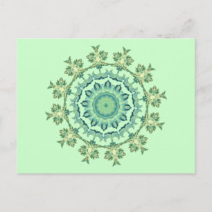 Meeresschalen-Mandala Postkarte