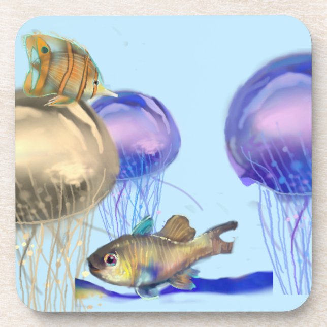 Meeresschätze 2x getränkeuntersetzer (Vorderseite)