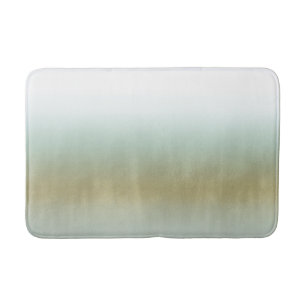 Meeresschaum Gold Weiß Elegante Strand Moderne Küs Badematte