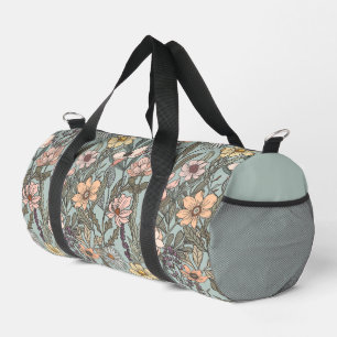 Meeresschaum Rosa Gelb Retro Wildblume Duffle Bag