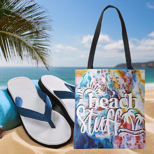 Meeresschaummarmor personalisierte Strandartikel Tasche