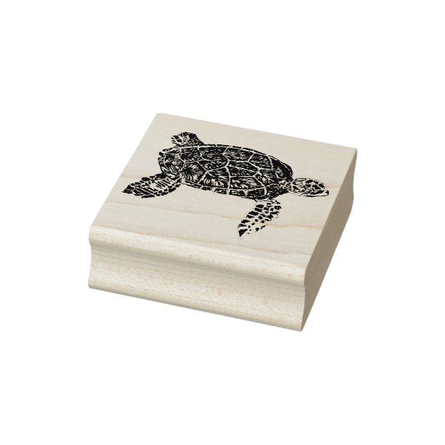 Meeresschildkröte 3 gummistempel (Stempel)
