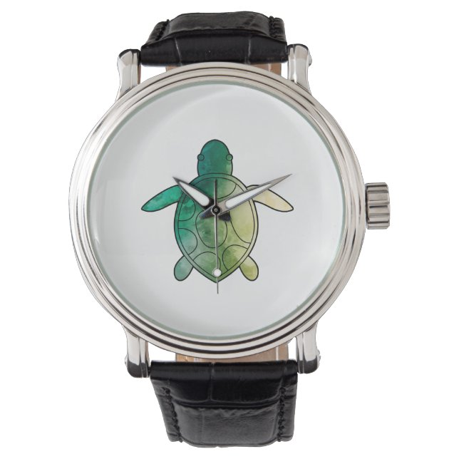 Meeresschildkröte Armbanduhr (Vorderseite)