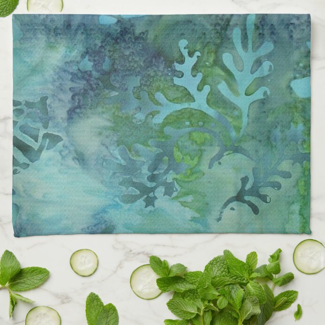 Meeresschildkröte-Batik Geschirrtuch (Gefaltet)