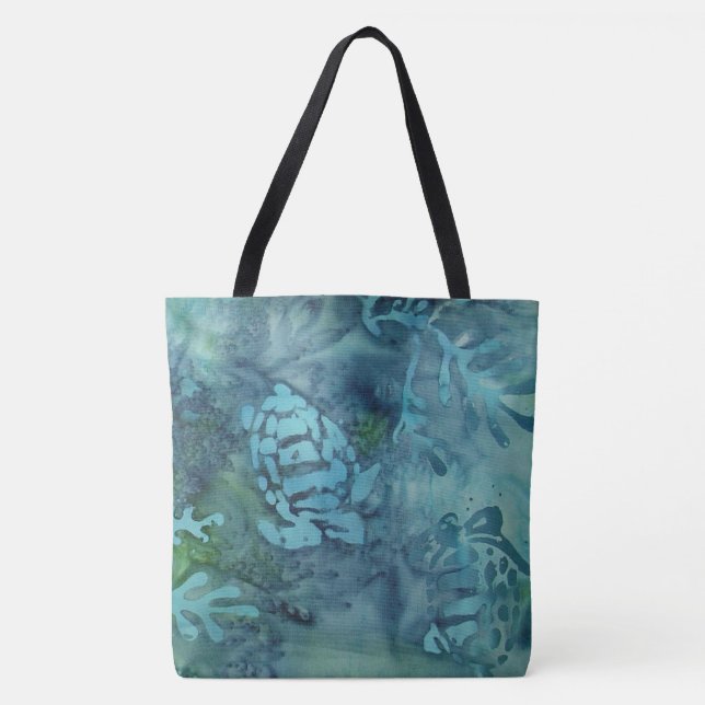 Meeresschildkröte-Batik Tasche (Vorderseite)