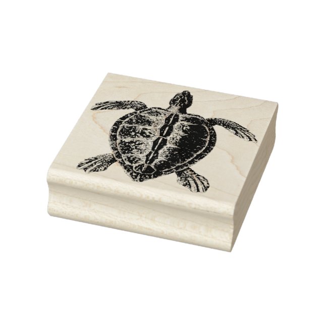 Meeresschildkröte-Briefmarke Gummistempel (Stempel)
