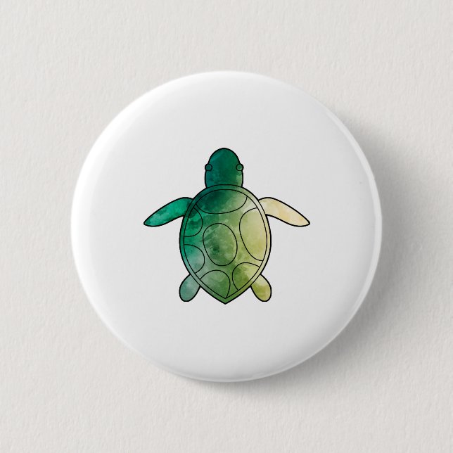 Meeresschildkröte Button (Vorderseite)