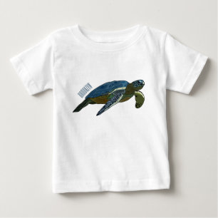 Meeresschildkröte-Cartoon Baby T-shirt