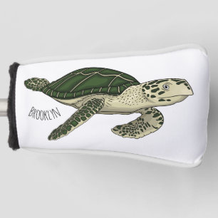Meeresschildkröte-Cartoon Golf Headcover
