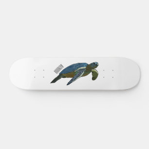 Meeresschildkröte-Cartoon Skateboard