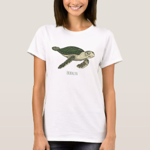 Meeresschildkröte-Cartoon T-Shirt