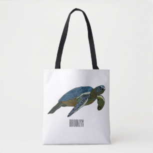 Meeresschildkröte-Cartoon Tasche