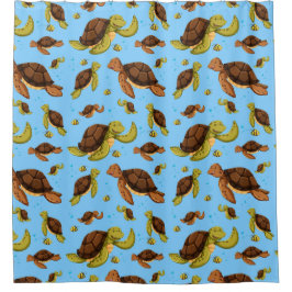 Meeresschildkröte Duschvorhang