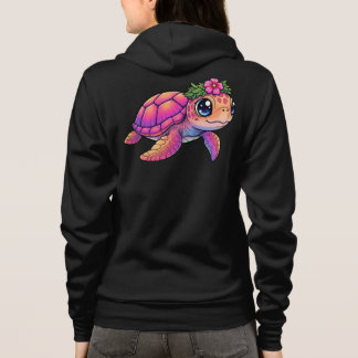 Meeresschildkröte Erwachsene Reißverschlussjacke Hoodie