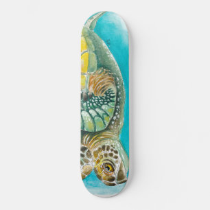 Meeresschildkröte Farbe Grün Skateboard
