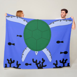 Meeresschildkröte Fleecedecke