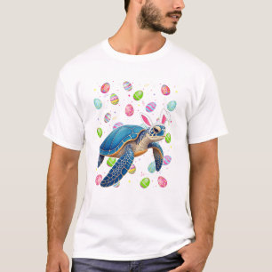 Meeresschildkröte Frohe Ostern Eier-Suche Hasen-Oh T-Shirt