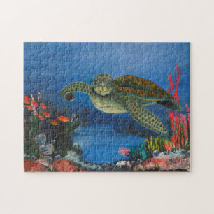 Meeresschildkröte im Paradies-Puzzle