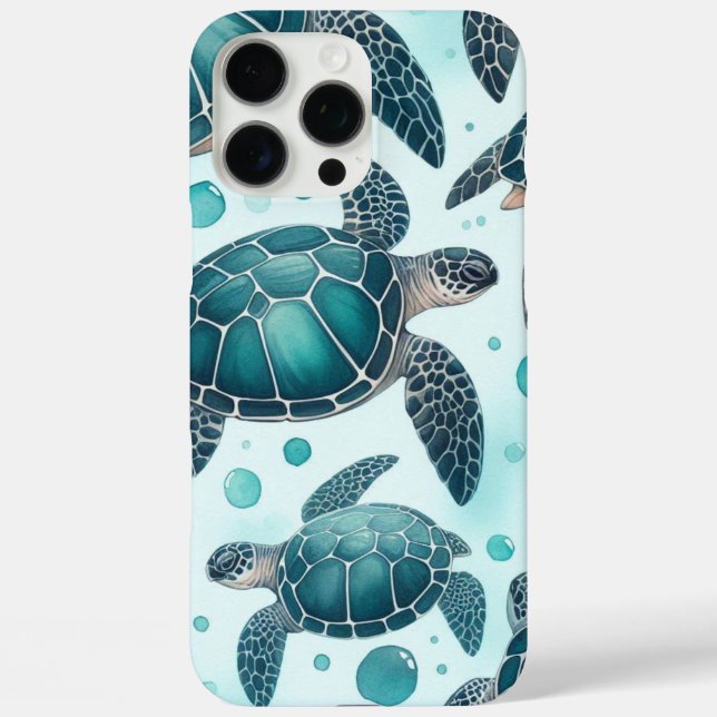 Meeresschildkröte iPhone 16 Pro Max Hülle (Rückseite)