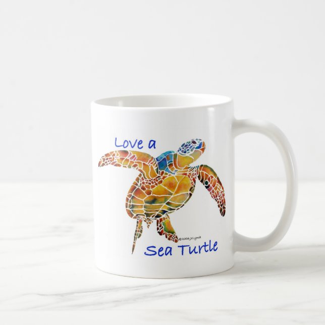 Meeresschildkröte Kaffeetasse (Rechts)