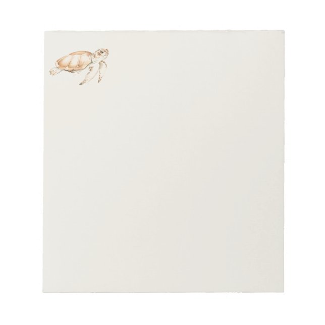 Meeresschildkröte Meer Tierwelt Art Notizblock (Vorderseite)