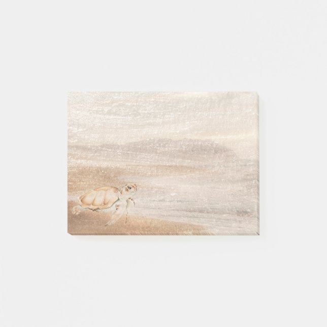 Meeresschildkröte Meer Tierwelt Art Post-it Klebezettel (Vorderseite)