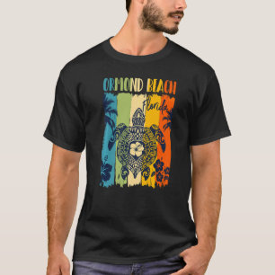 Meeresschildkröte Retro Ormond Beach Florida Famil T-Shirt