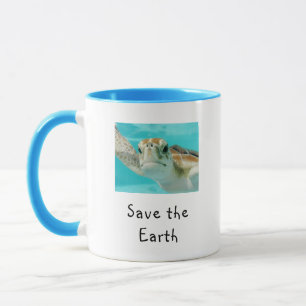 Meeresschildkröte Rette die Erde Tasse